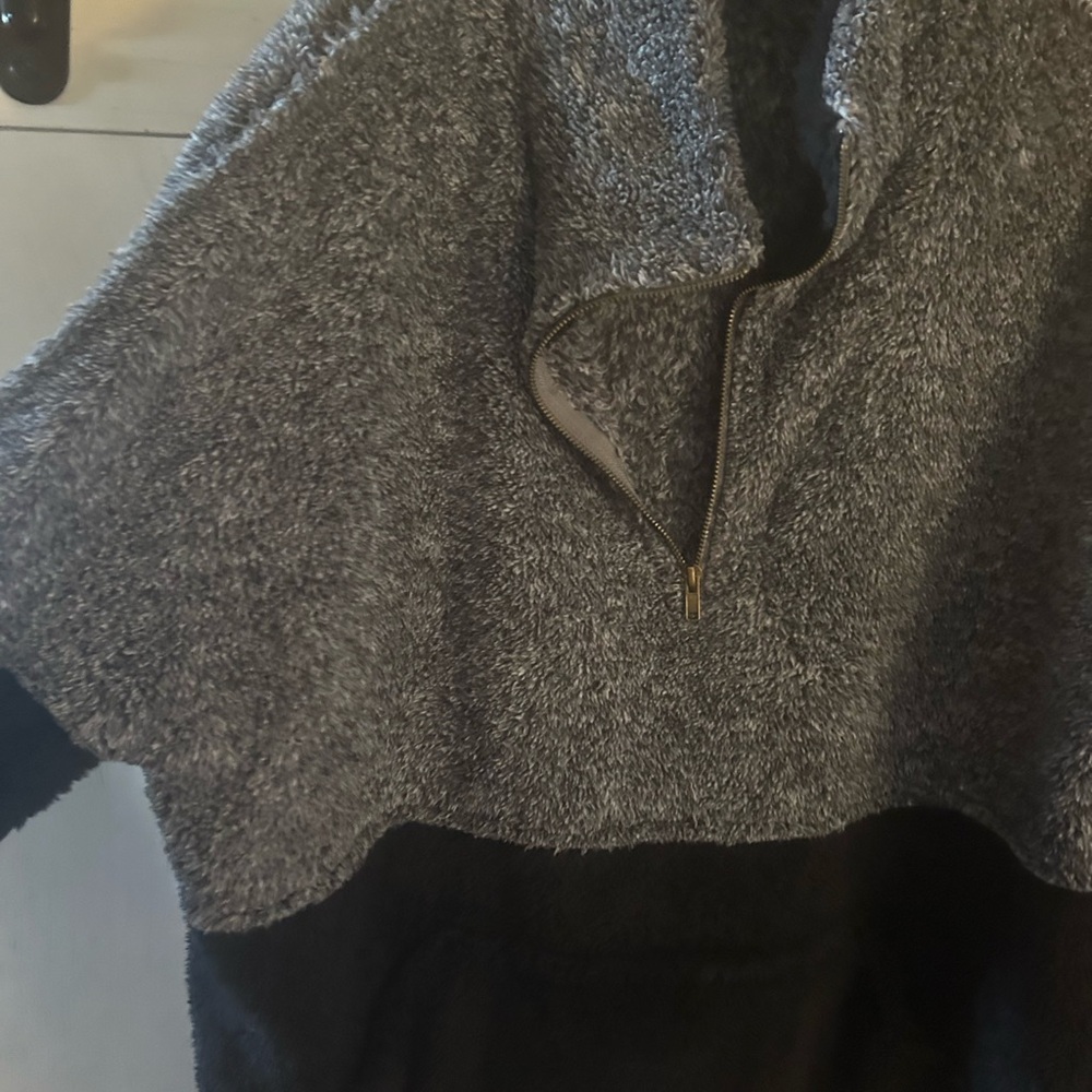 Entro Gray and Black Turtleneck Sweater